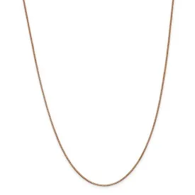 14KT GOLD 1MM BOX CHAIN NECKLACE-4 LENGTHS