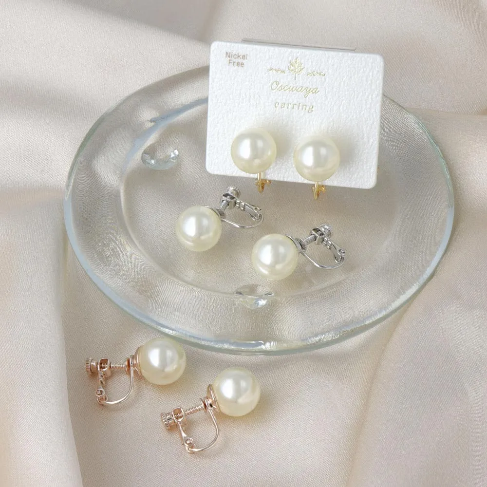 10mm Faux Pearl Clip Ons