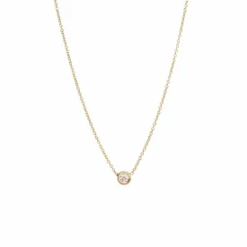 14K Gold & Diamond Choker Chain Necklace