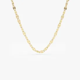 14K Gold Sparkle Diamond Cut Chain