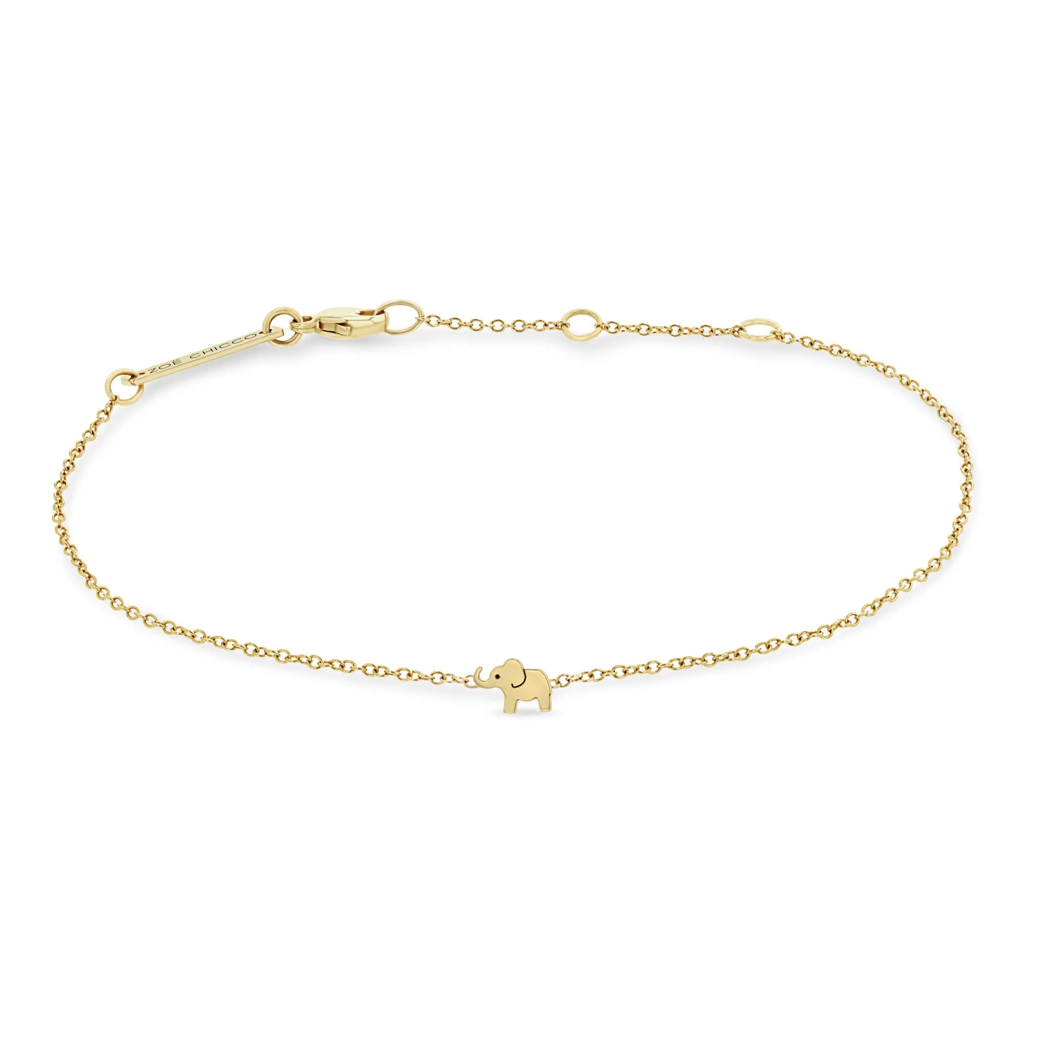 14k Itty Bitty Elephant Bracelet