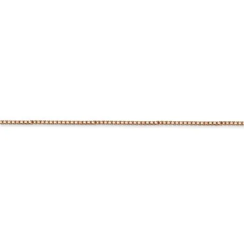 14KT GOLD 1MM BOX CHAIN NECKLACE-4 LENGTHS