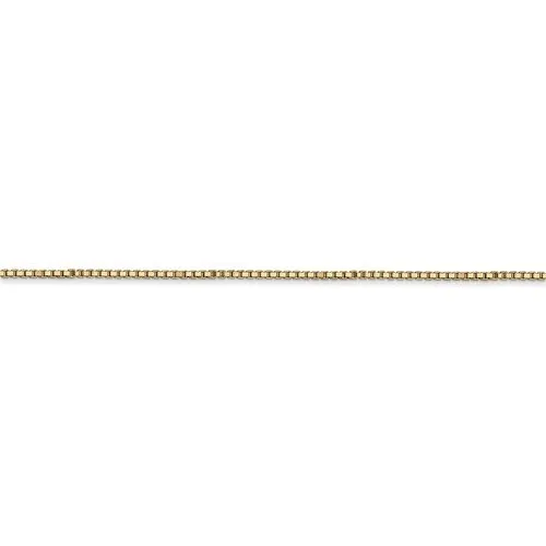 14KT GOLD 1MM BOX CHAIN NECKLACE-4 LENGTHS