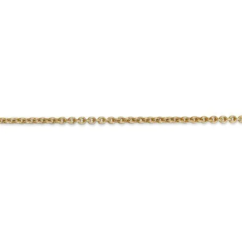 14KT Gold 2.2MM Cable Chain Necklace - 4 Lengths