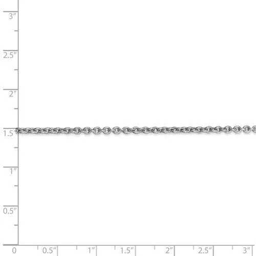 14KT Gold 2.2MM Cable Chain Necklace - 4 Lengths