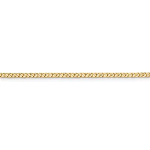 14KT GOLD 2MM FRANCO CHAIN NECKLACE - 4 LENGTHS & 2 COLORS