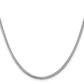 14KT GOLD 2MM FRANCO CHAIN NECKLACE - 4 LENGTHS & 2 COLORS