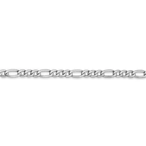 14KT Gold 3.5MM Semi Solid Figaro Chain Necklace - 4 Lengths