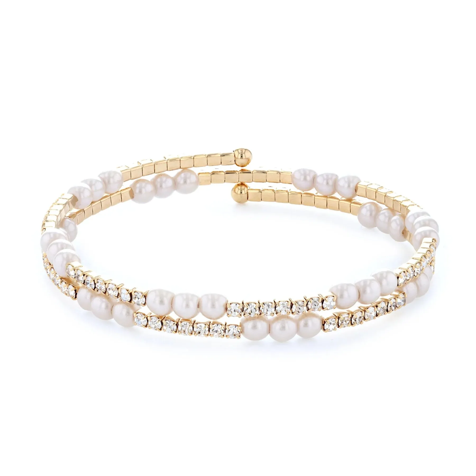 14kt Gold Rhodium Plated Flex Bangle