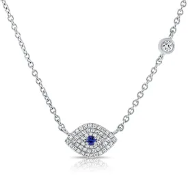 14KW EVIL EYE & HAMSA PENDANT NECKLACE-KAN59635ASA