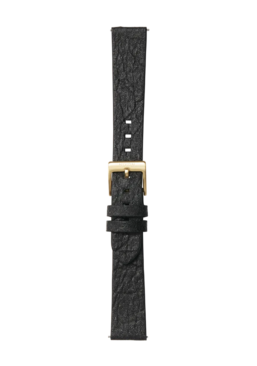 16mm Pineapple Leather Band - Black