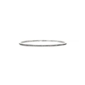 18 Karat White Gold Black Diamond Bangle