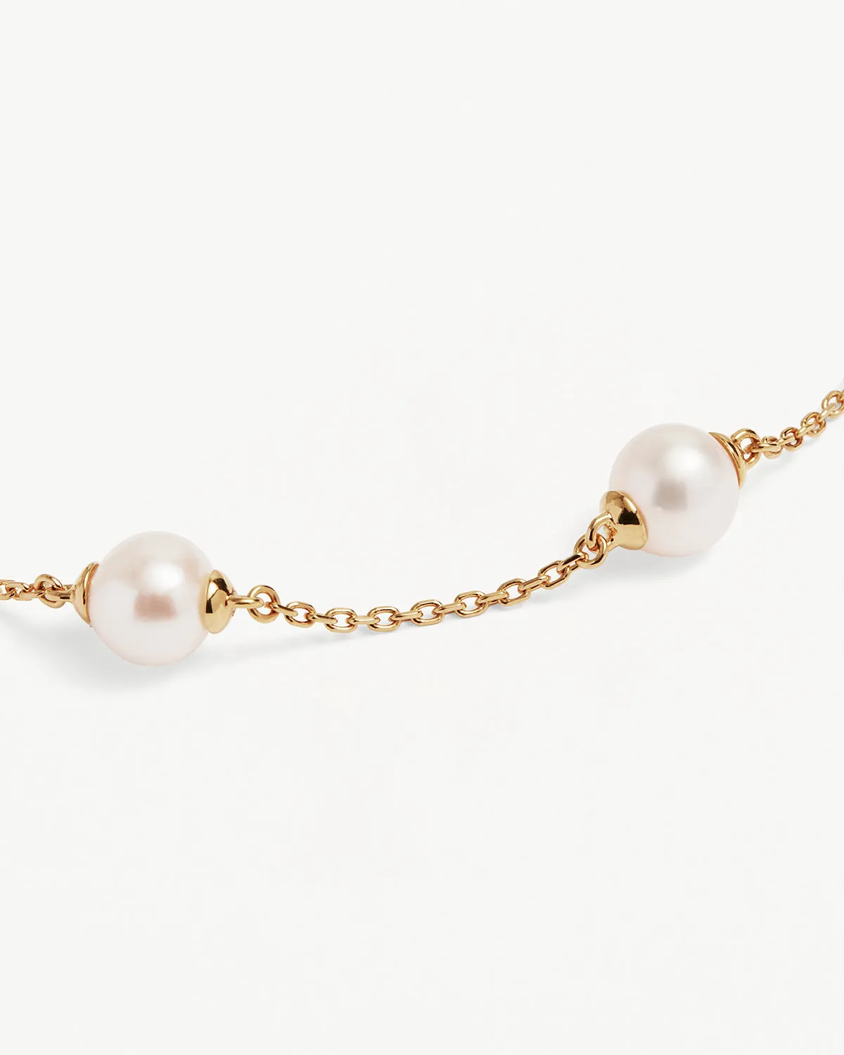 18k Gold Vermeil Floating On Air Pearl Bracelet