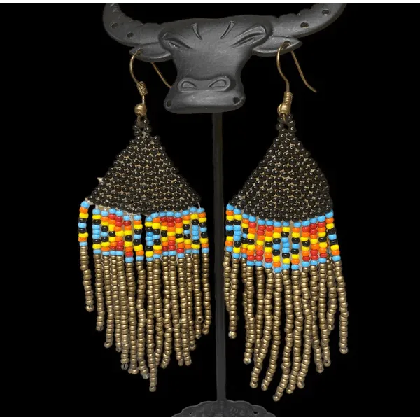 2770 - Beaded Tassel Earrings