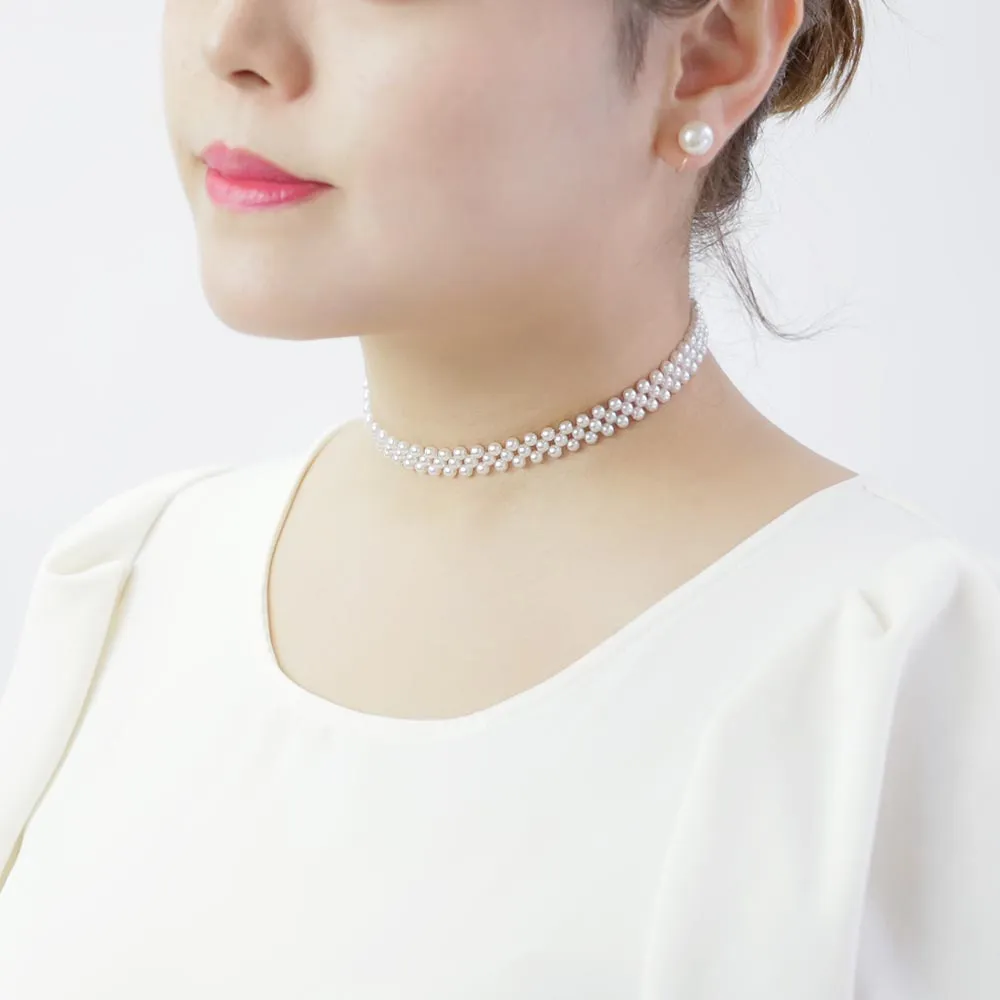 3 Strand Pearl Choker