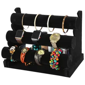 3-Tier Velvet Jewelry Stand