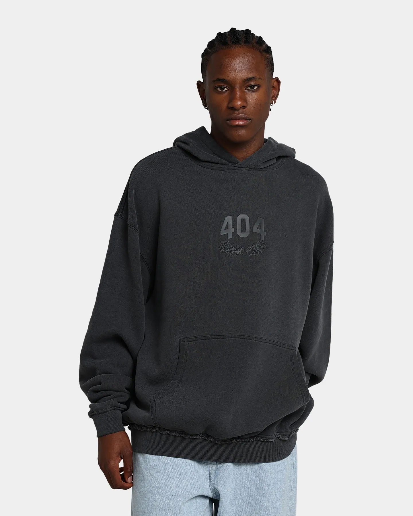 404 Flight Vintage Hoodie Charcoal