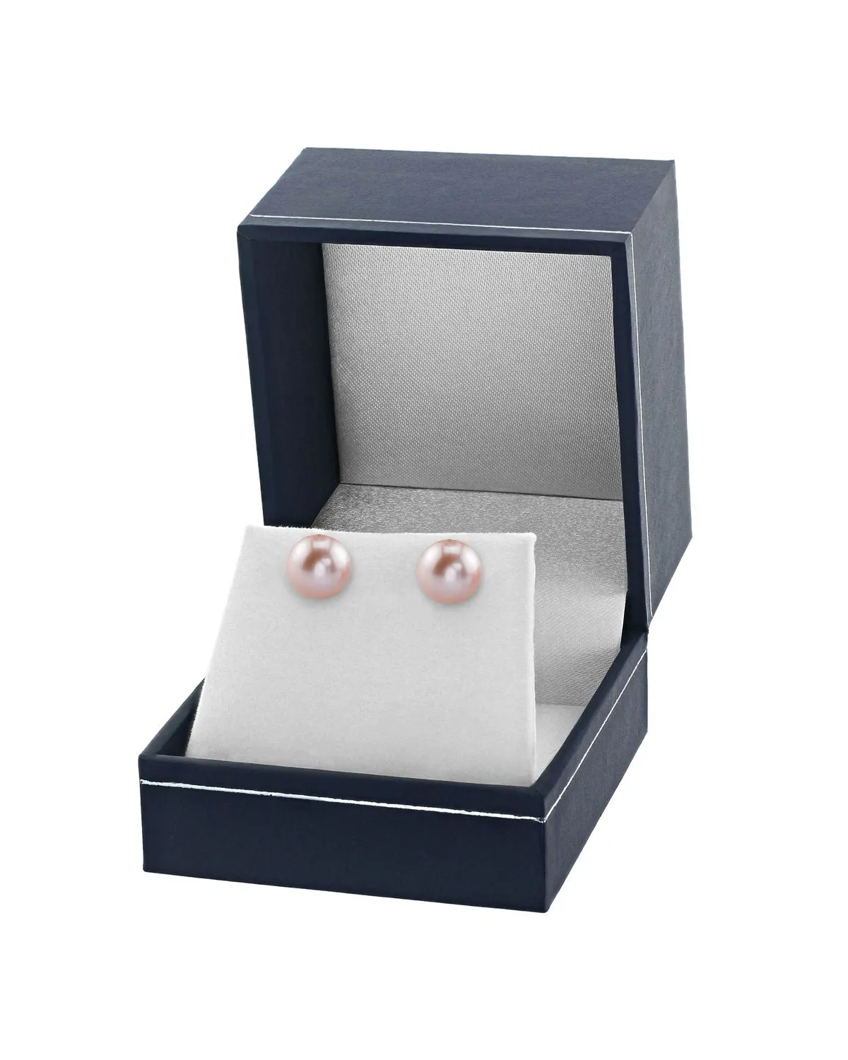 9-9.5mm Pink Freshwater Round Pearl Stud Earrings