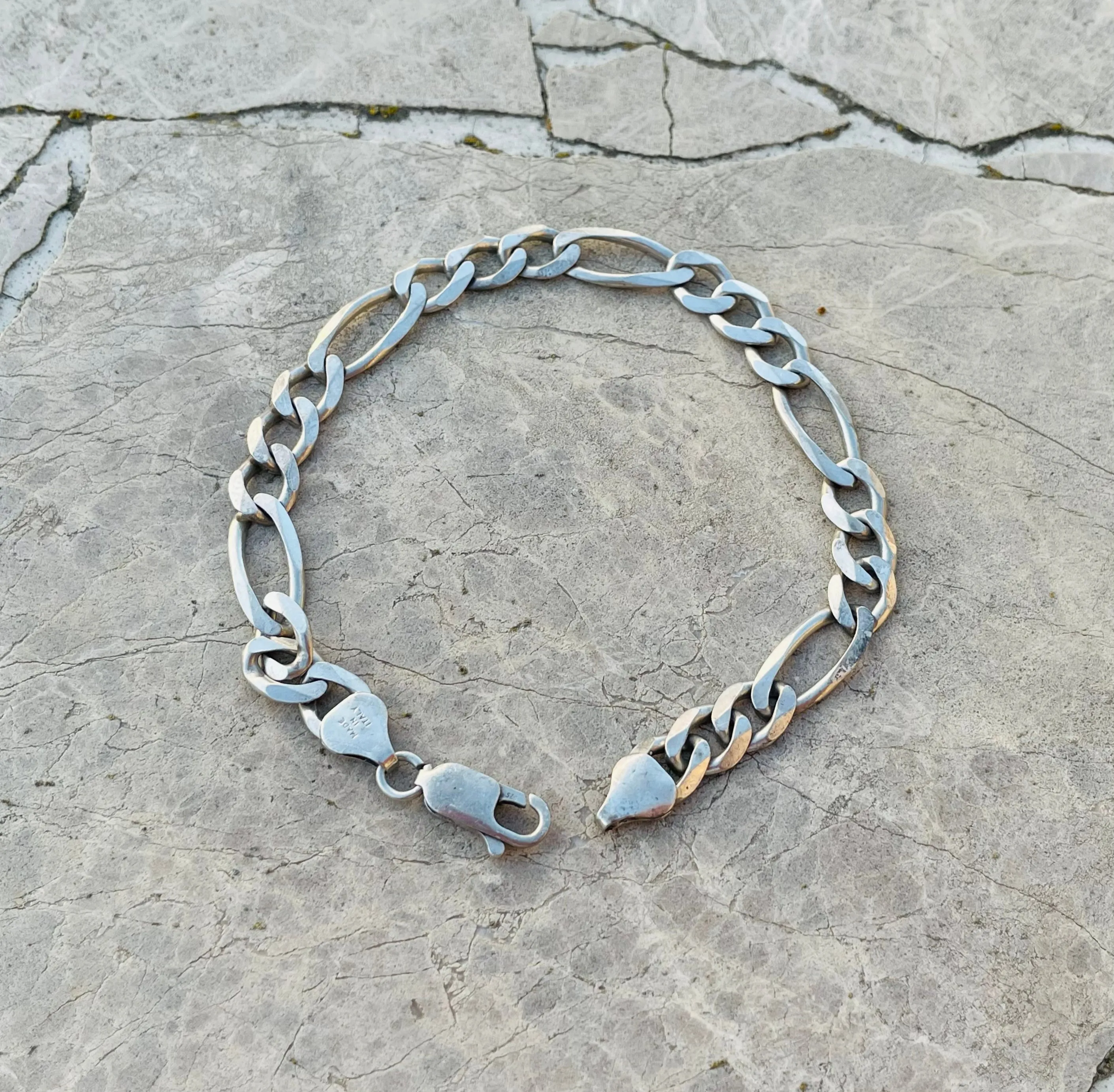 *925 Signed CA Sterling Silver Link Bracelet