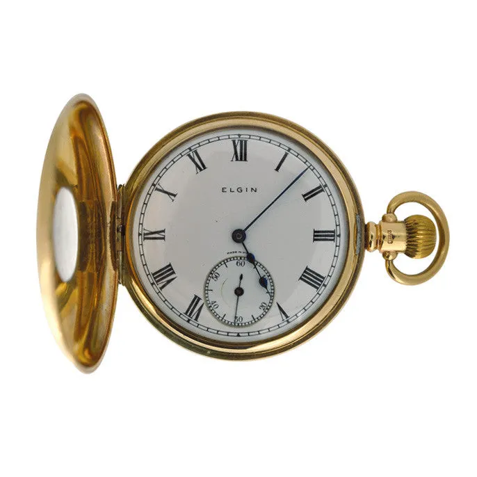 9ct Half Hunter Pocket Watch