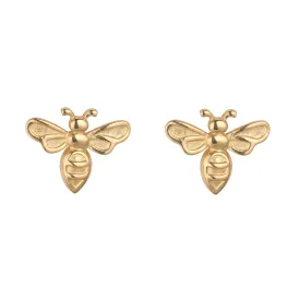 9kt Gold Mini Bee Stud Earrings