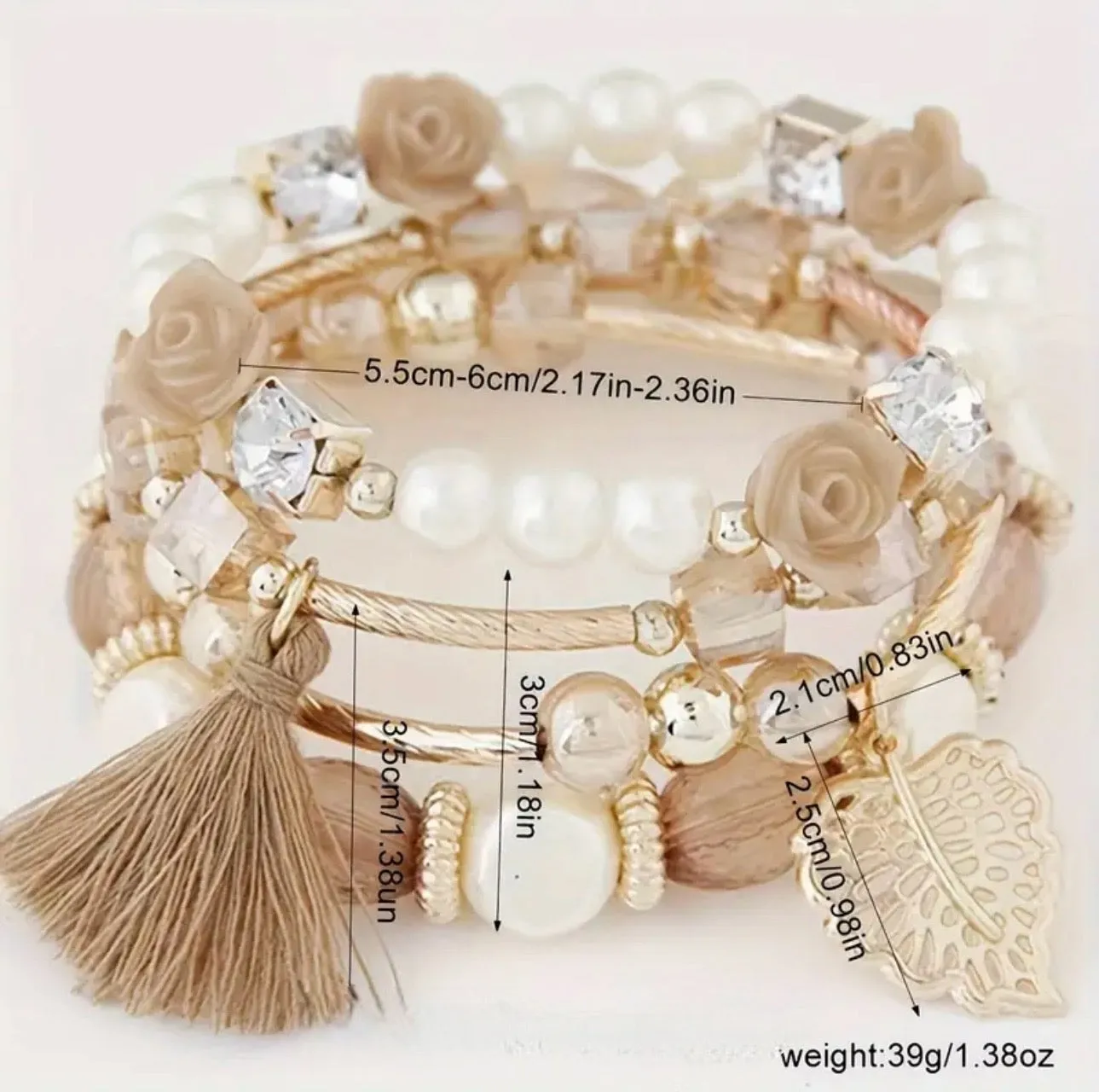 AD Leaf & Tassel Beaded Bracelet Kit