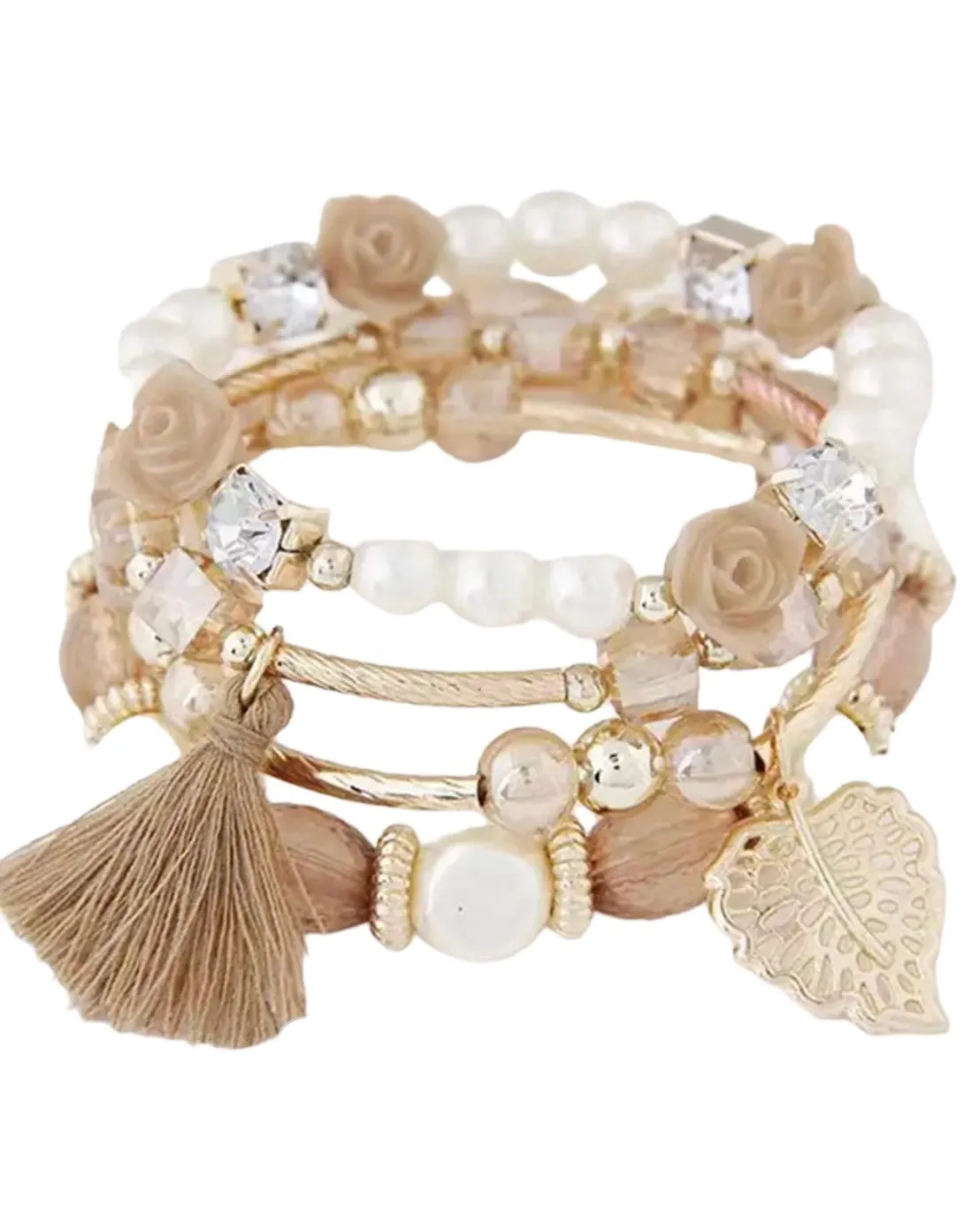 AD Leaf & Tassel Beaded Bracelet Kit