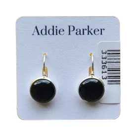 ADDIE PARKER EARRINGS BLACK SOLID