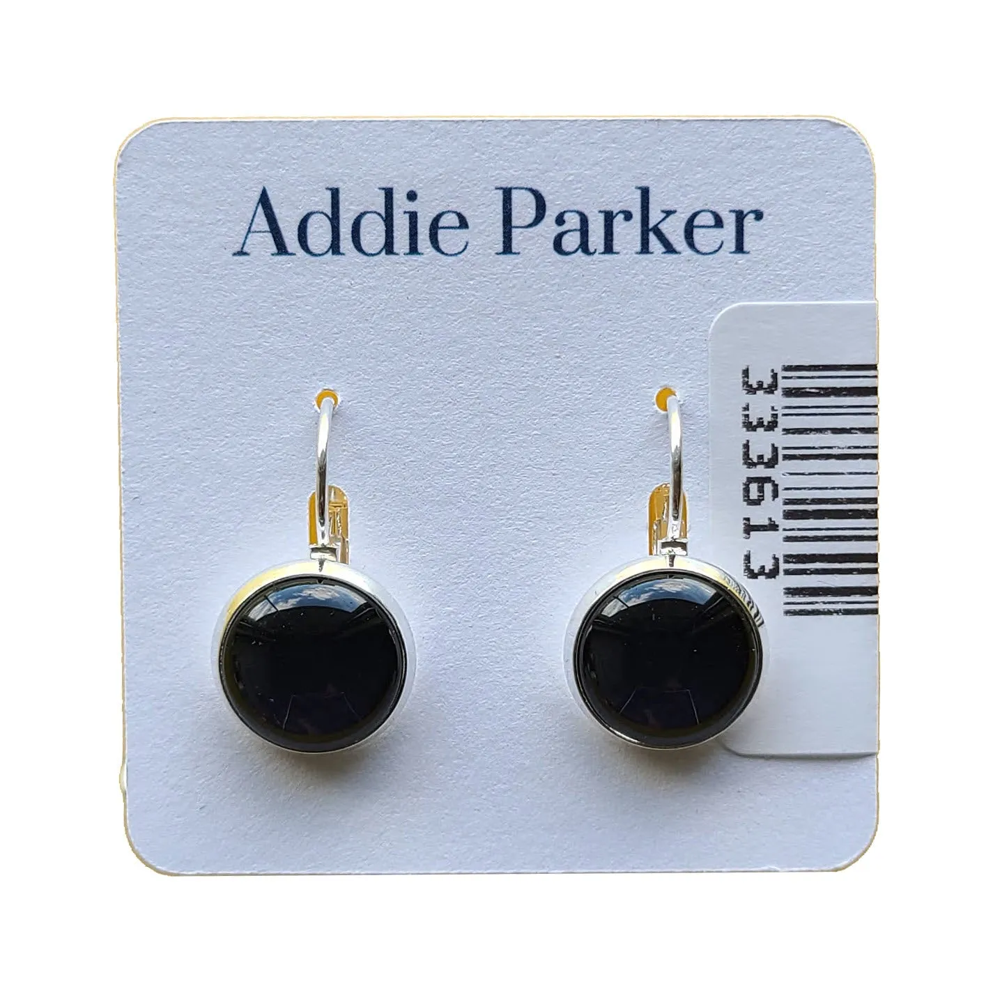 ADDIE PARKER EARRINGS BLACK SOLID