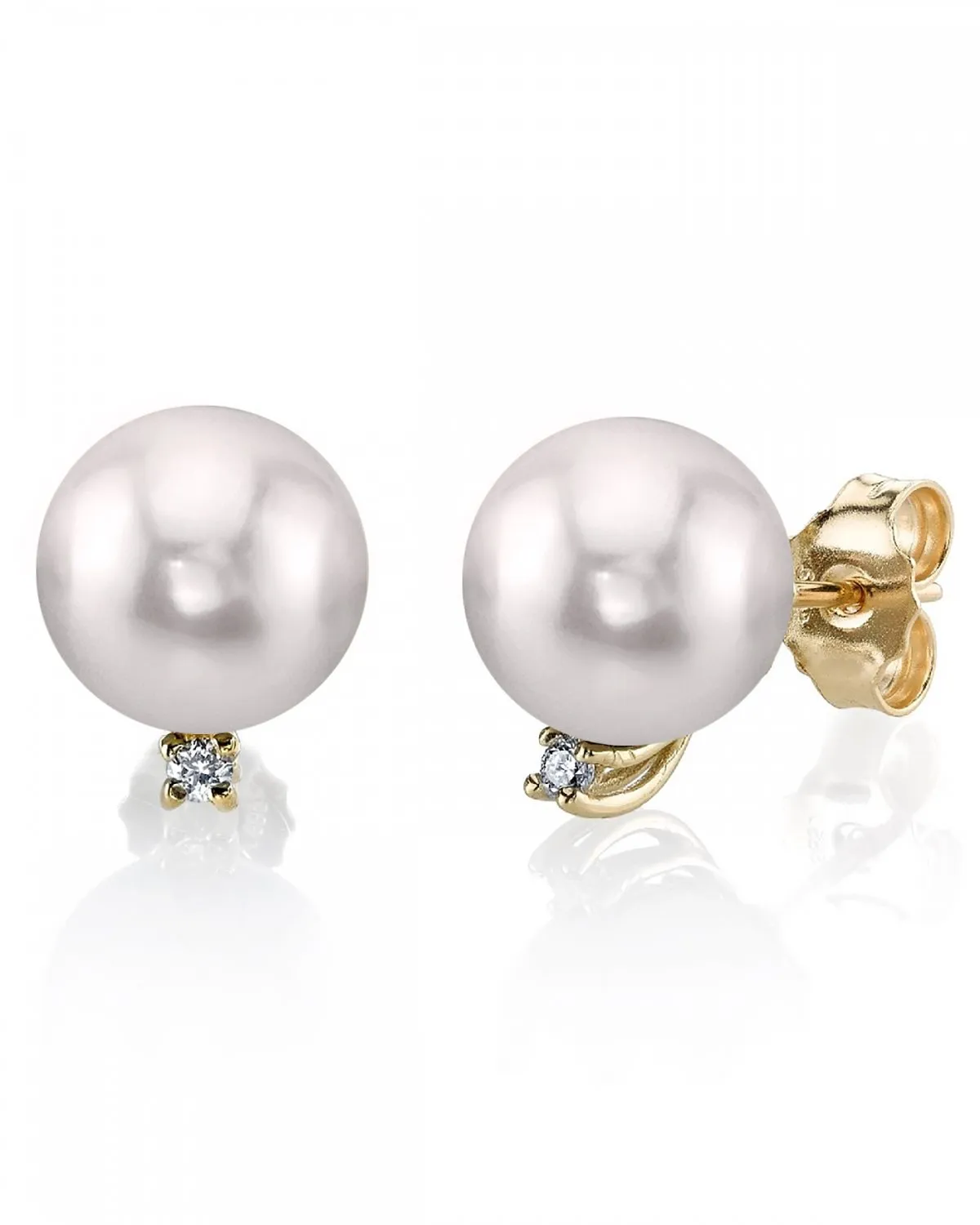 Akoya Pearl & Diamond Accent Earrings