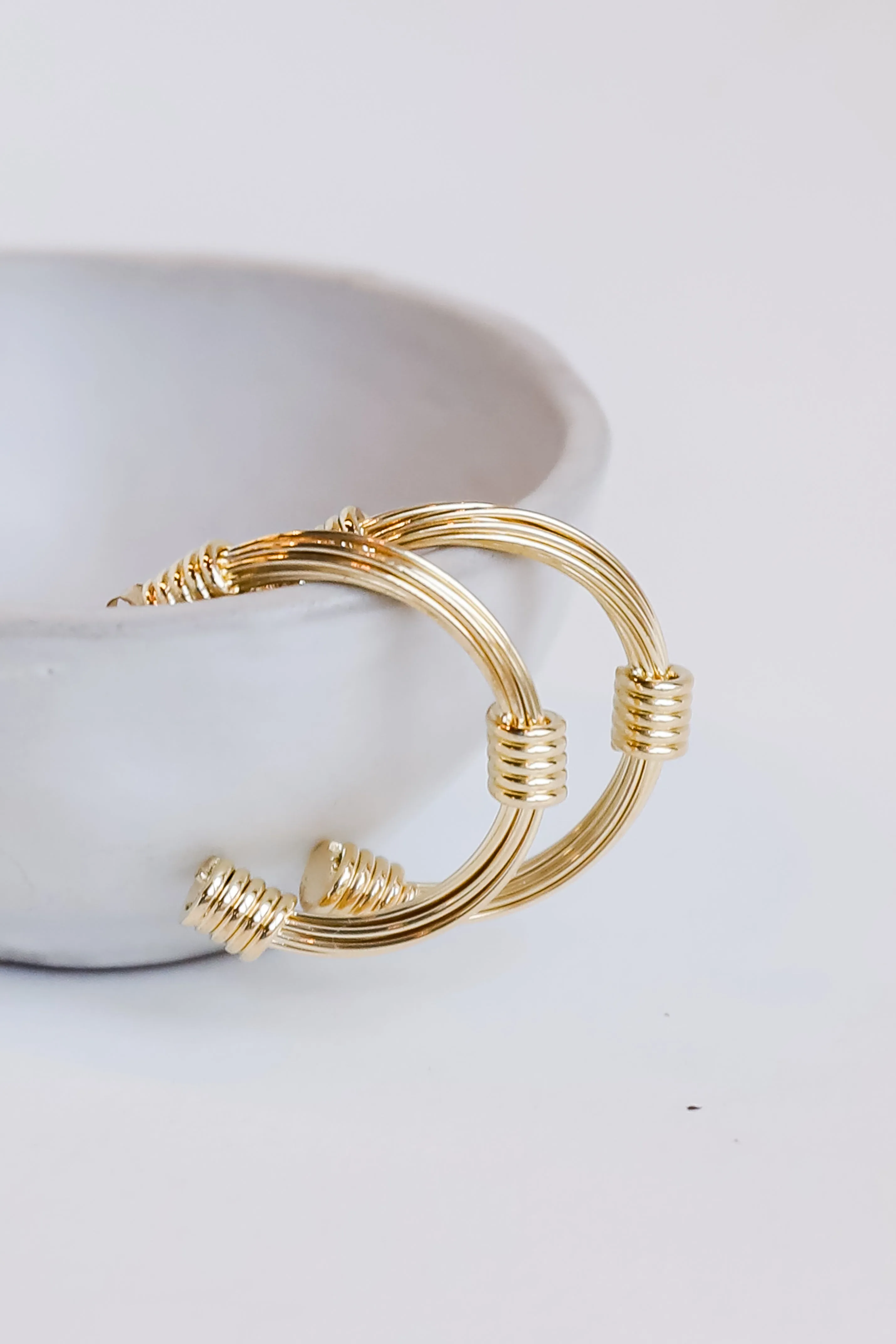 Alaya Gold Hoop Earrings