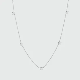 Alta Sterling Silver Multi Star Necklace