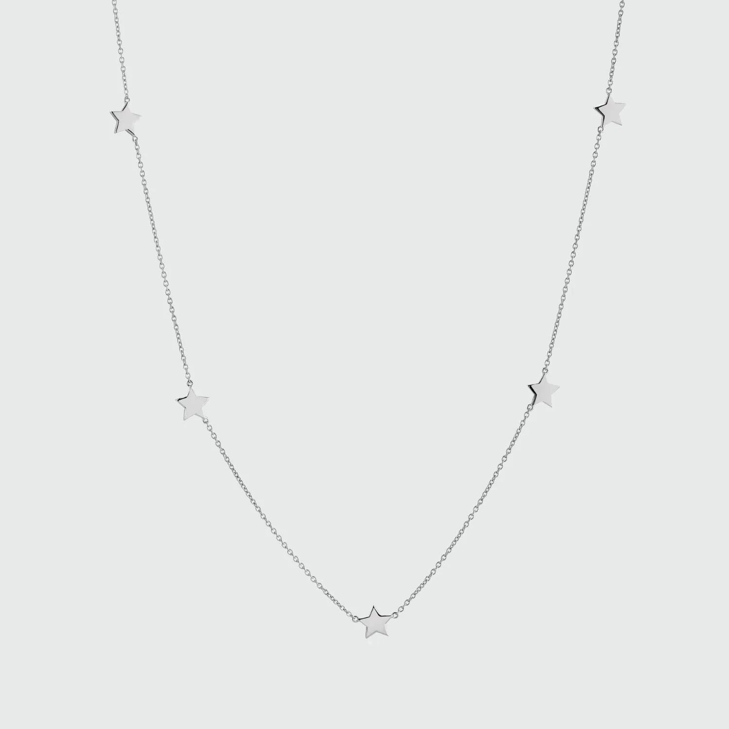 Alta Sterling Silver Multi Star Necklace