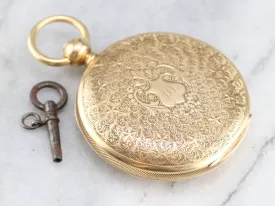 Antique 1860  J.W. Tucker Pocket Watch