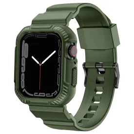 Apple Watch (38/40/SE/41MM) Plastik Cover og Rem - Grøn