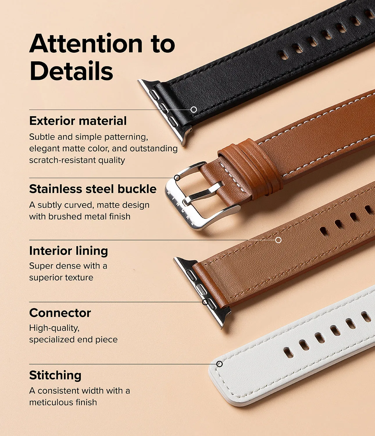 Apple Watch 49mm / 45mm / 44mm / 42mm | Leather One Basic