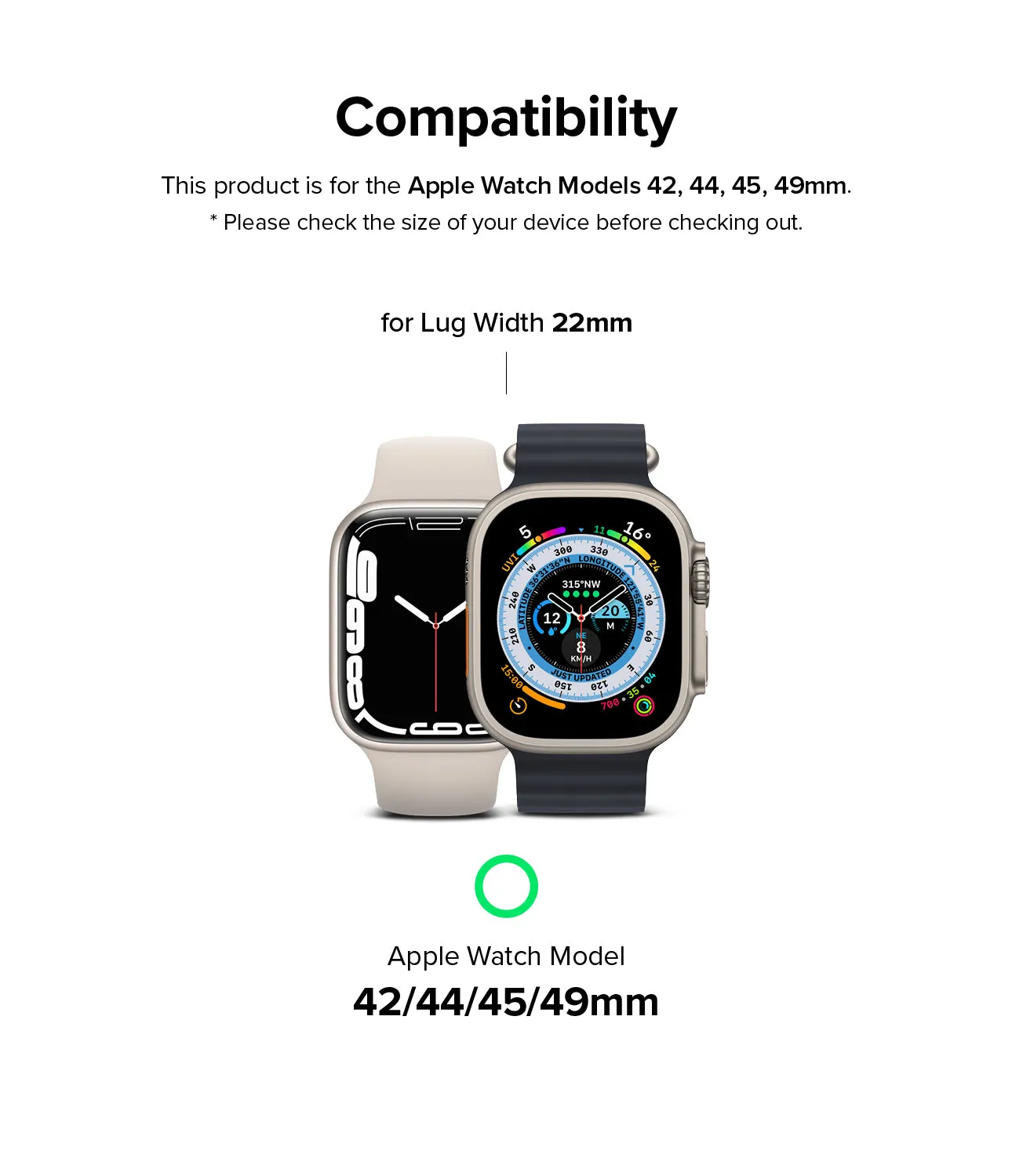 Apple Watch 49mm / 45mm / 44mm / 42mm | Metal One Band