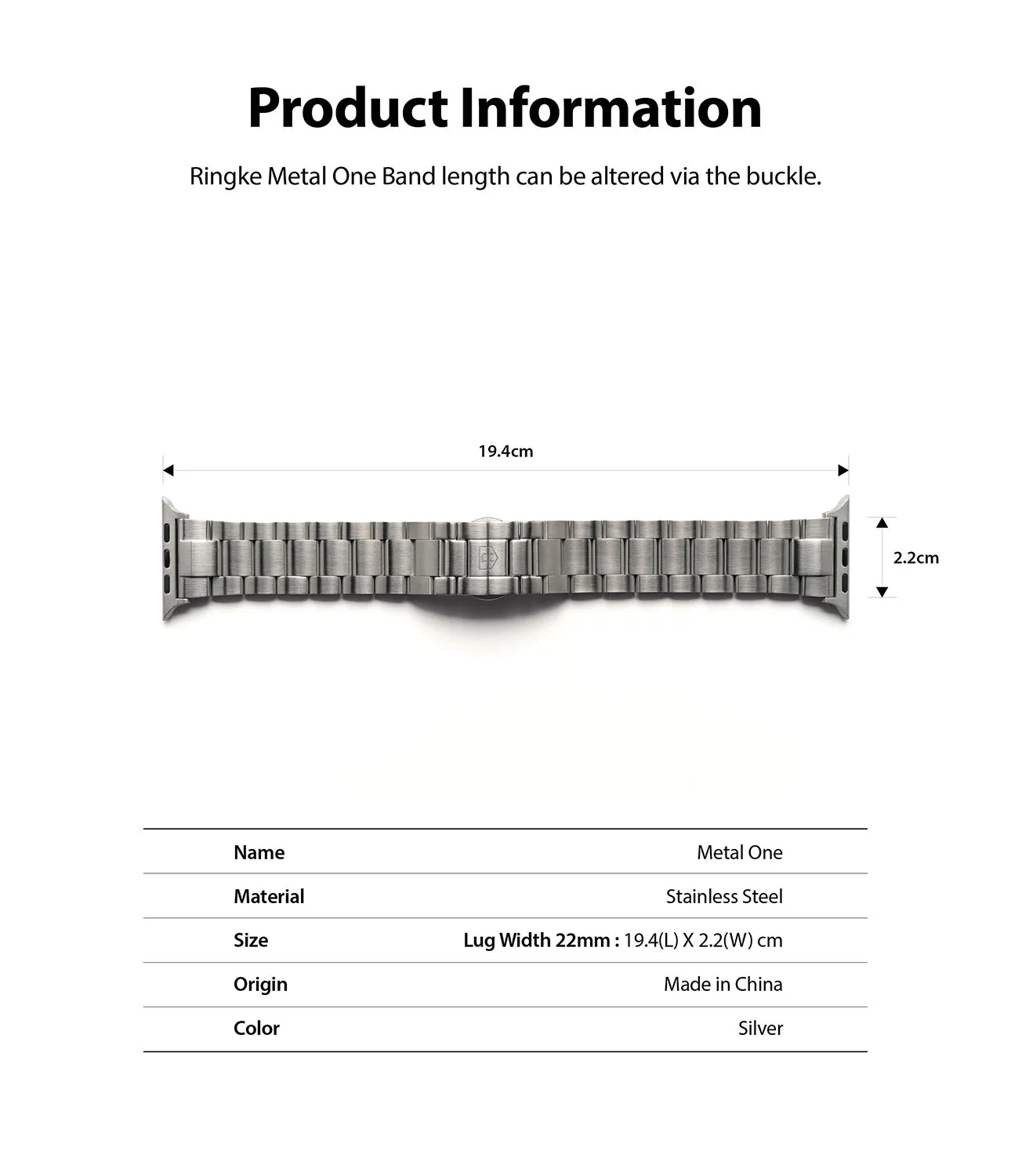 Apple Watch 49mm / 45mm / 44mm / 42mm | Metal One Band