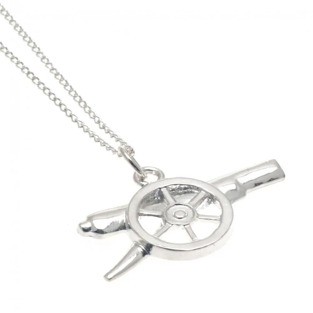 Arsenal FC Sterling Silver Pendant & Chain