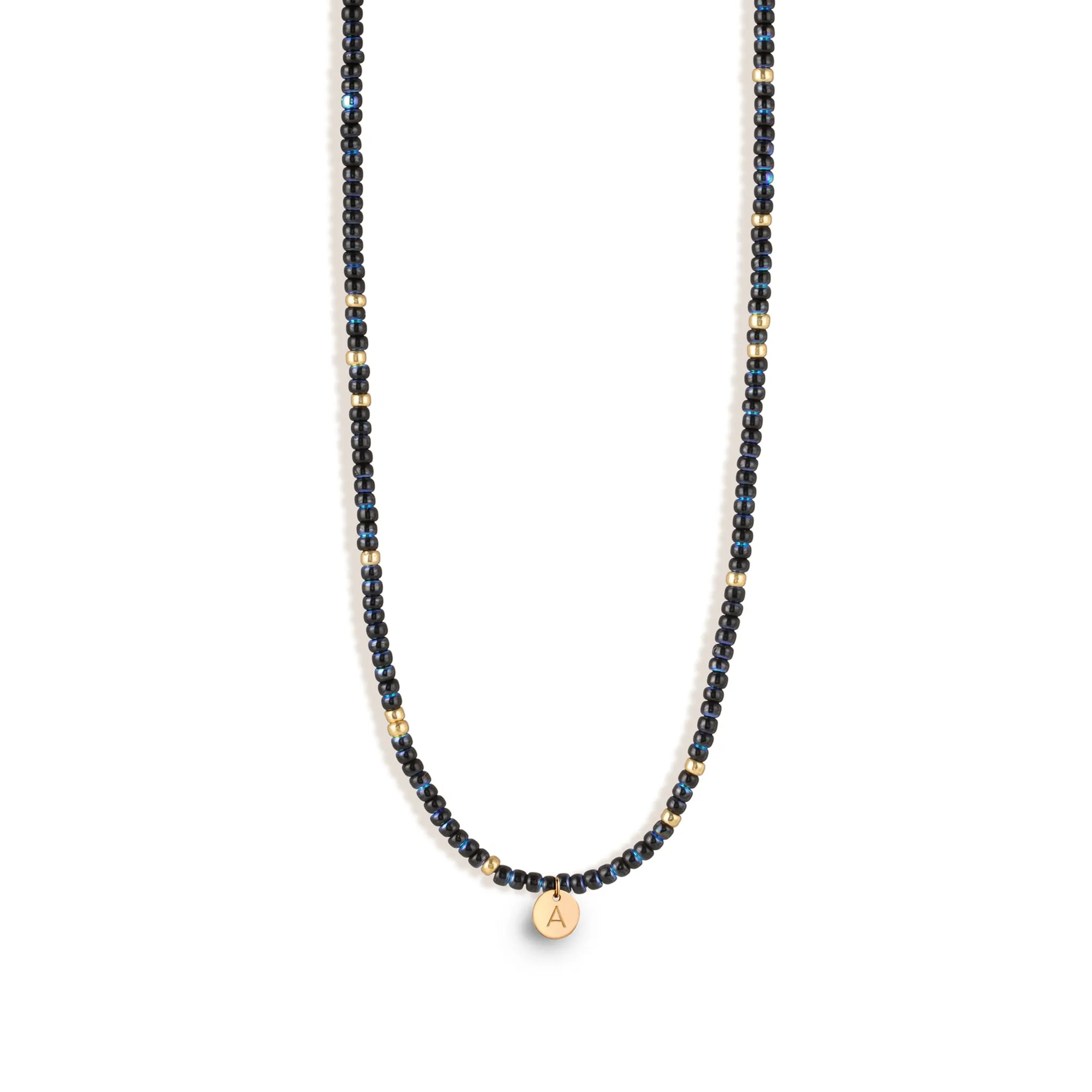 Aurora Blue Beaded Necklace