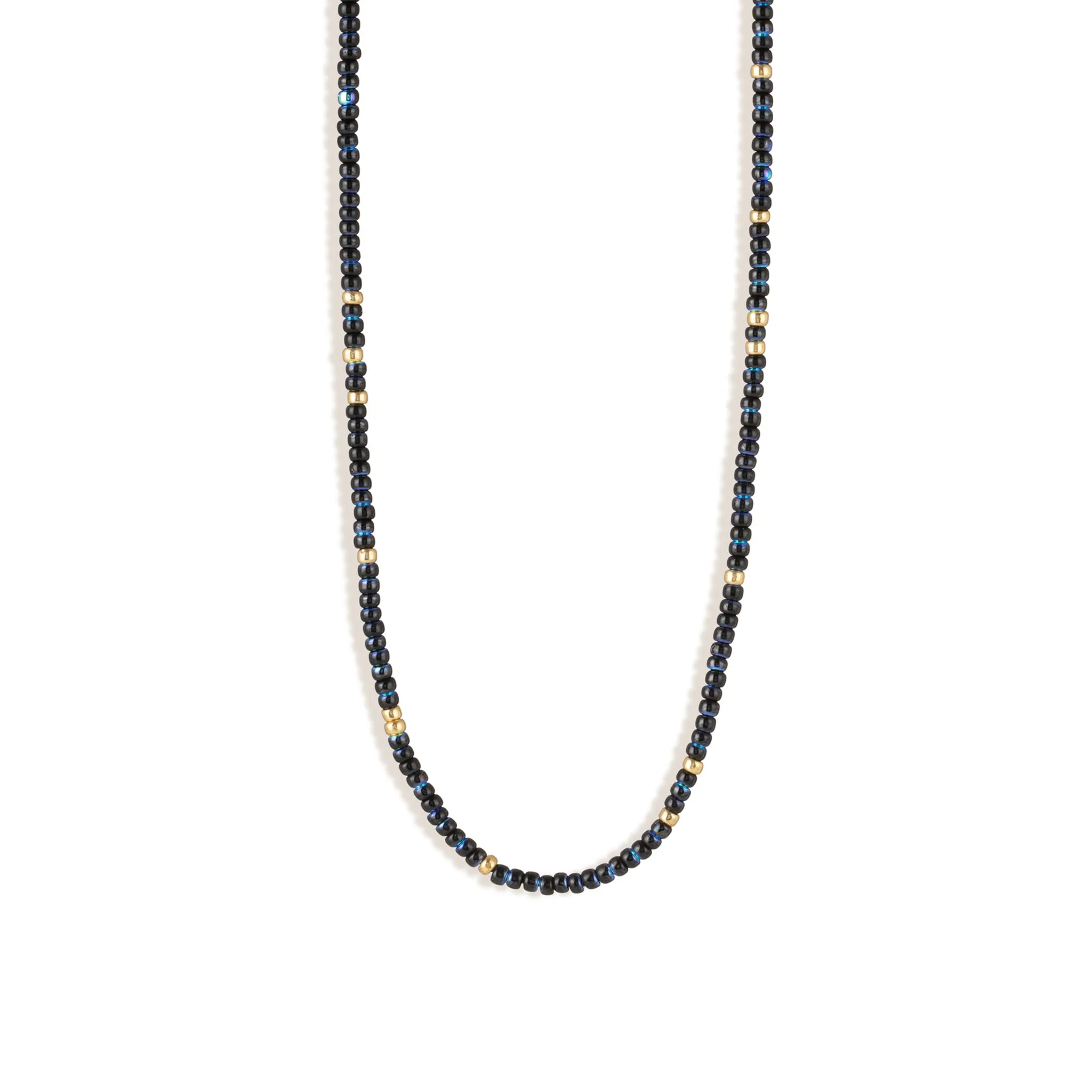 Aurora Blue Beaded Necklace