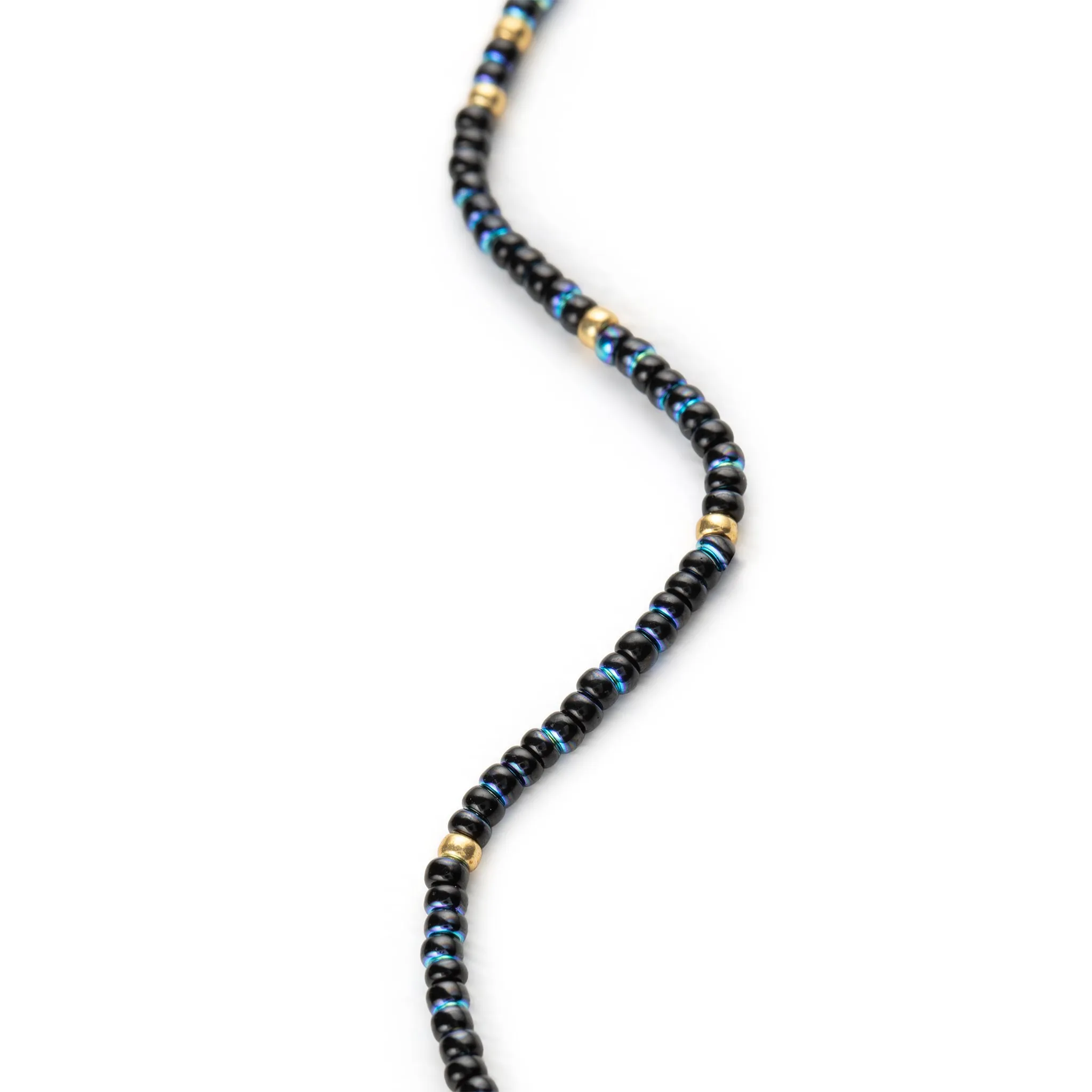 Aurora Blue Beaded Necklace