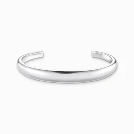 Bangle in timeless design silver