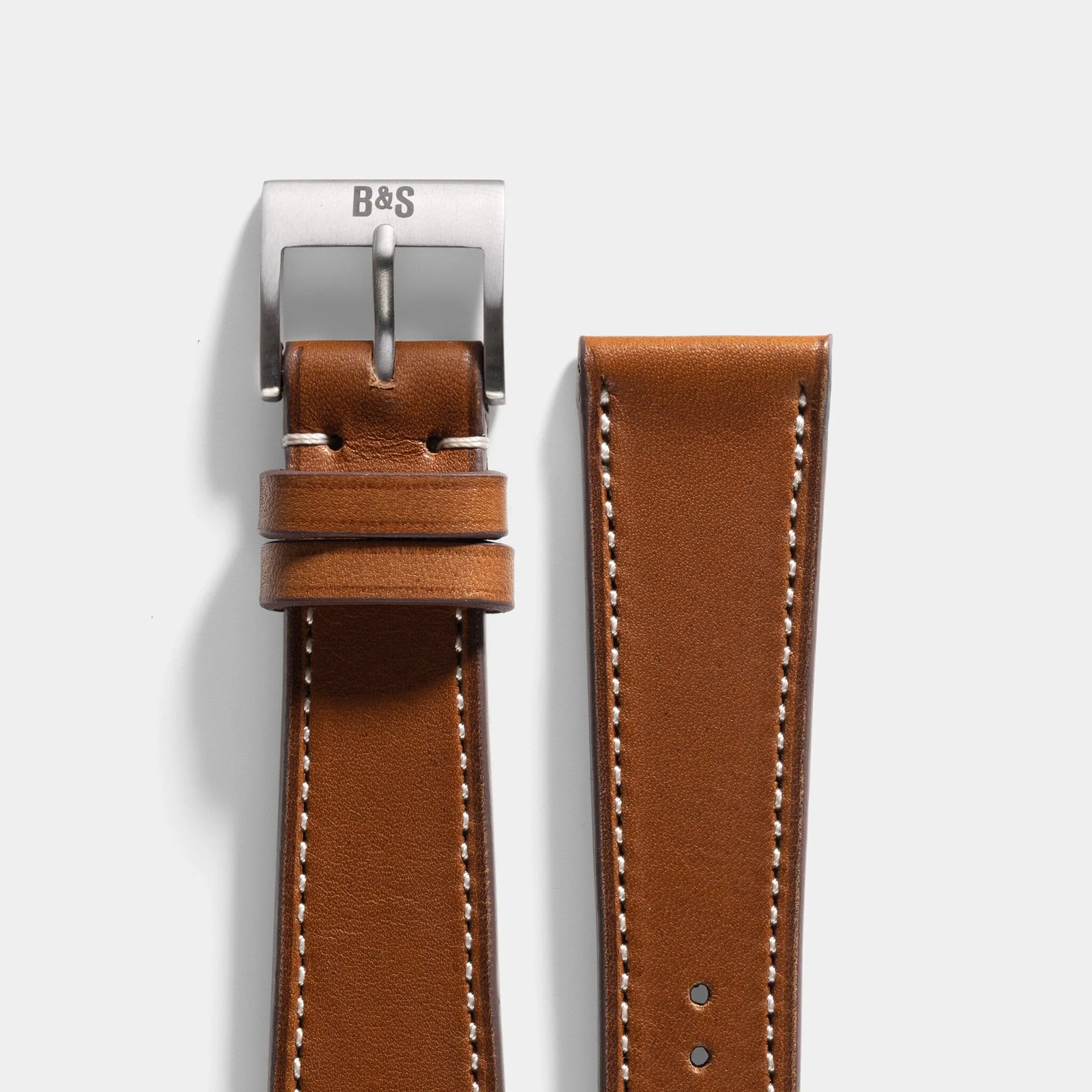 Barenia Cognac Brown Leather Watch Strap