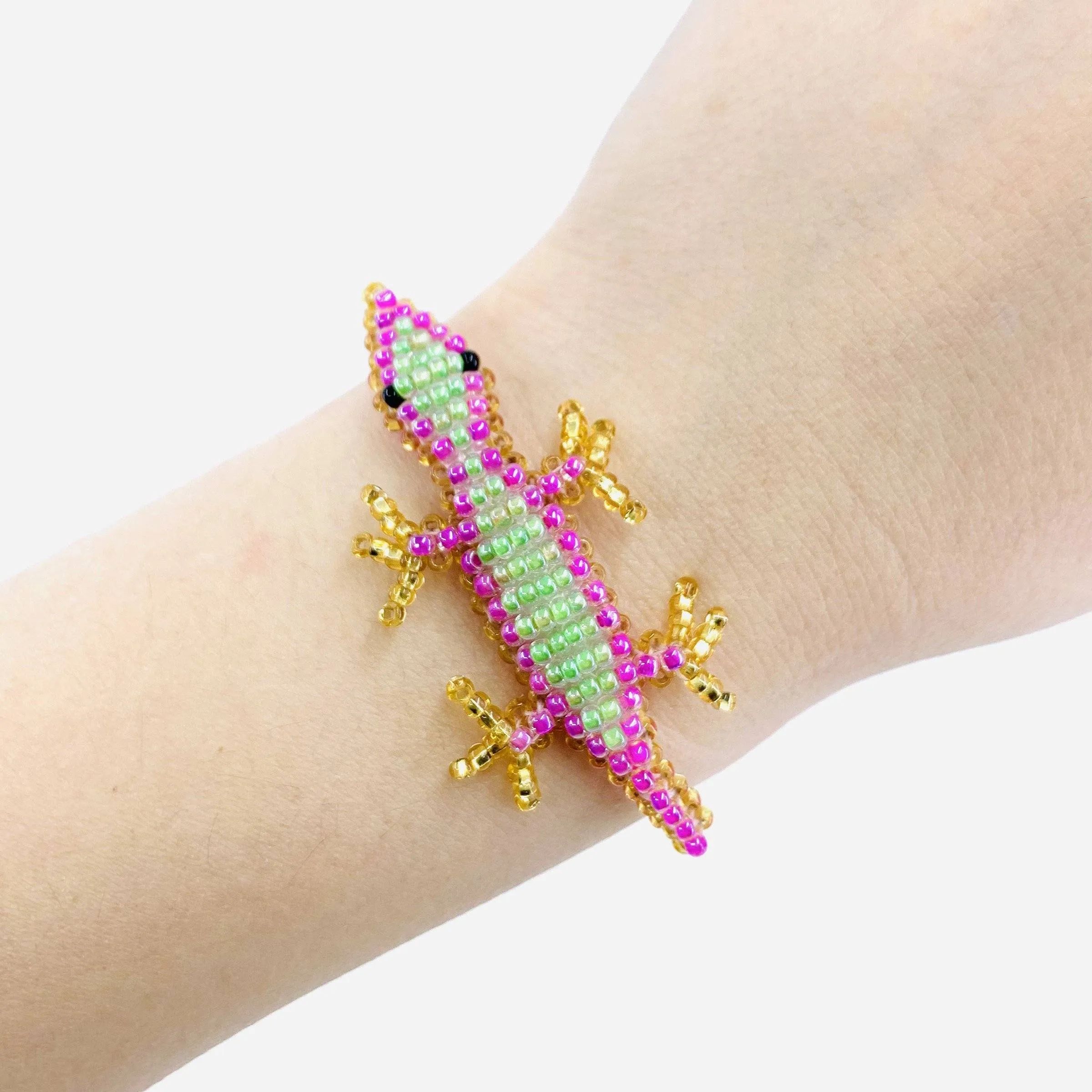 Beaded Lizard Bracelet, Youth Sized