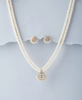 Beautiful Real Pearl Necklace Set