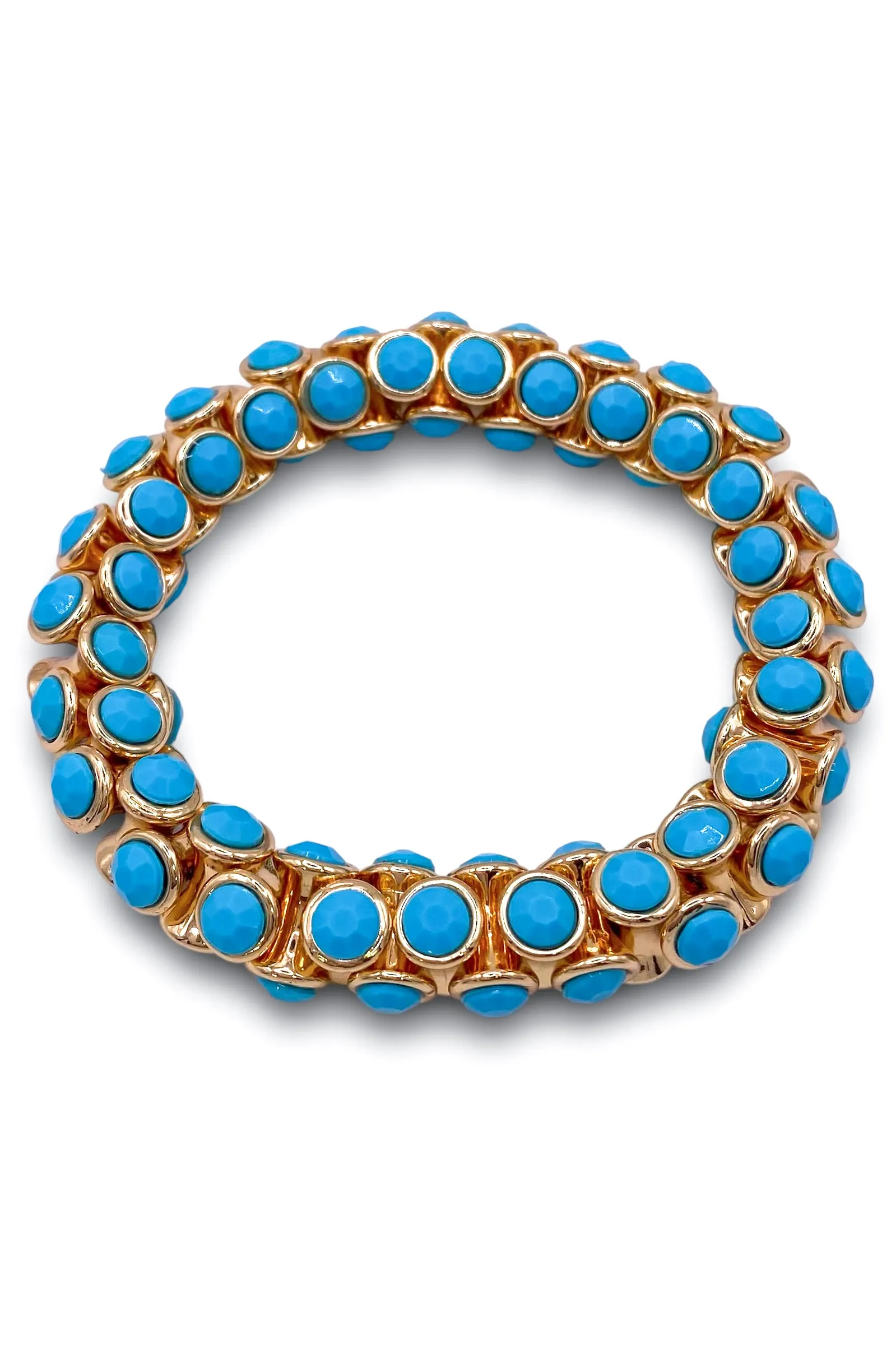 Behold Bracelet - Turquoise/Gold