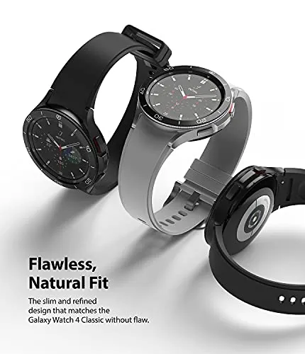 Bezel Styling Compatible with Samsung Galaxy Watch 4 Classic 46mm - Black [46-15]