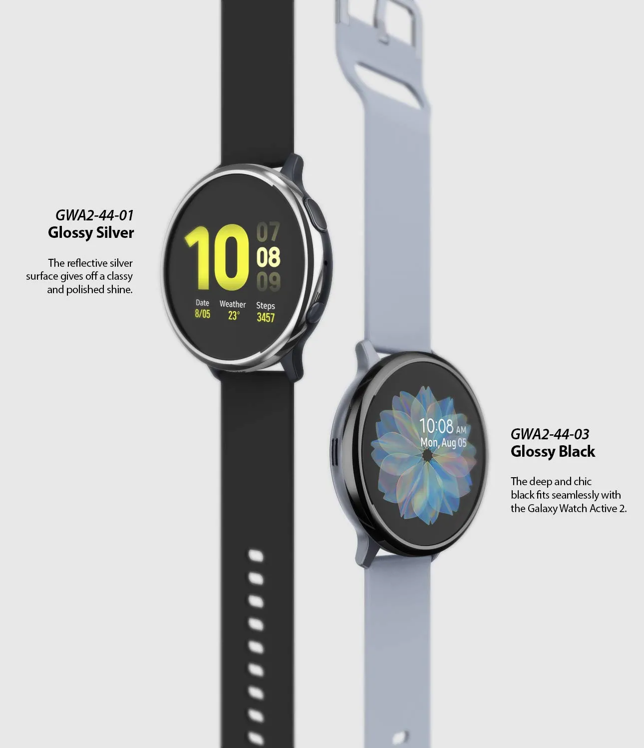 Bezel Styling Cover for Galaxy Watch Active 2 44mm (2019) - GW-A2-44-03 [Stainless Steel]