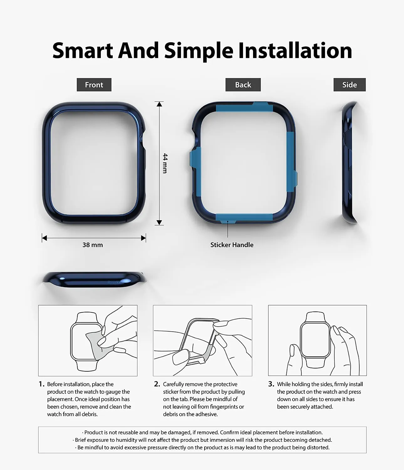 Bezel Styling for Apple Watch 44mm for Series 4 / 5 / 6 / SE - 44  (ST)